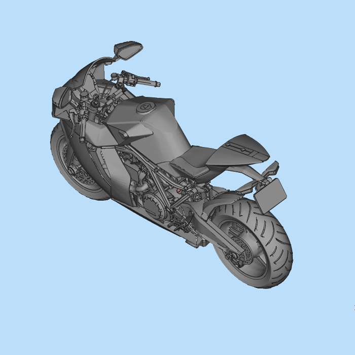 KTM 1190 RC8R摩托车模型01220718 STL格式三维图纸