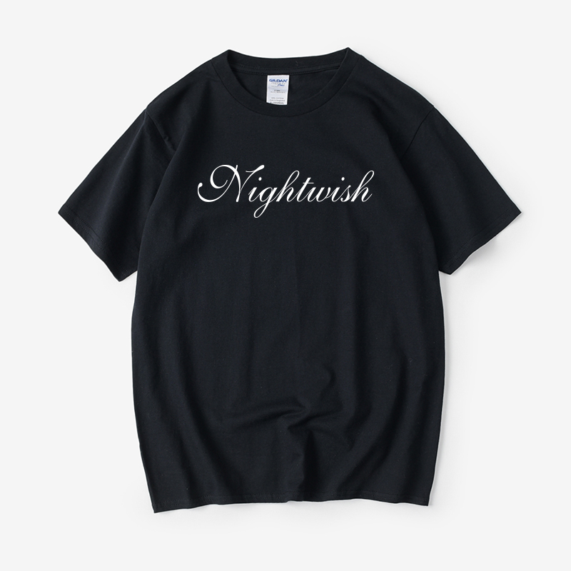 摇滚乐队 Nightwish夜愿乐队T恤短袖圆领夏季男女情侣装上衣宽松