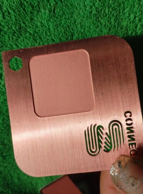 定做各类高档金属会员卡哑银半腐蚀镂空底纹玫瑰金0.8厚NFC芯片卡