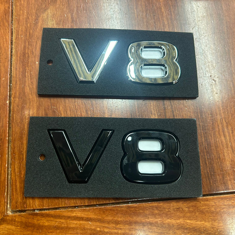 适用于日产新途乐Y62车标V8叶子板侧标车贴车尾标志 排量字母亮黑