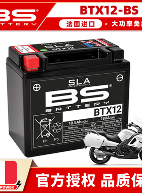 适春风400 650NK MT/GT/650TR-G国宾摩托车电瓶法国BS免维护电池