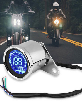 新款 摩托车改装仪表液晶屏7彩转速计里程表 油量表多功能一体