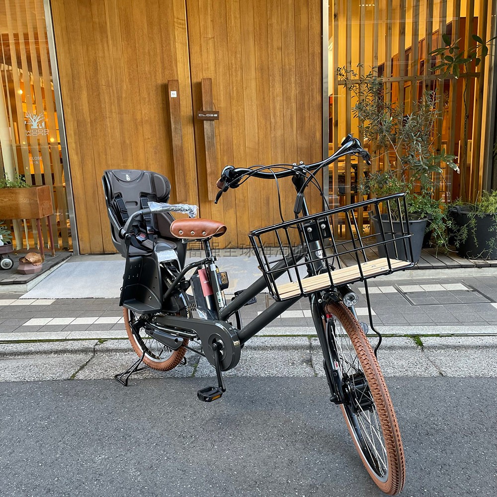 日本直送普利司通一体化后排儿童座椅电动助力自行车bikke goi