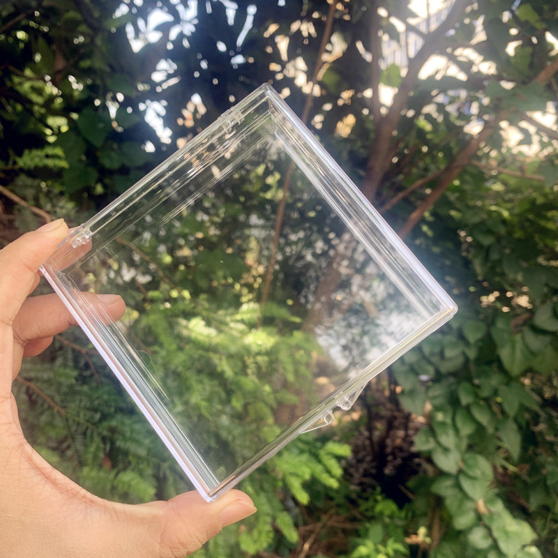 亚克力透明盒蝴蝶昆虫标本盒首饰化石贵重物品收藏塑料带盖收纳盒