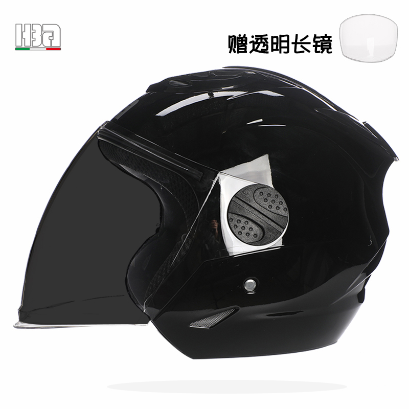 新HBA电动车摩托车3C认证防雾头盔女夏季防晒半盔男四季通用安全