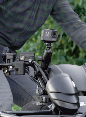 美国RAM运动相机支架摩托车骑行固定大疆/gopro/insta360通用云台