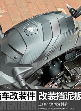适用于隆鑫500无极300AC/RR挡泥板摩托车改装前后延加长泥瓦配件