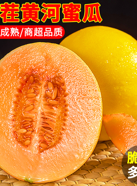 陕西黄河蜜瓜甜瓜新鲜水果当季整箱黄金脆甜小香瓜哈密瓜10羊角斤