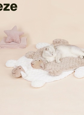 zeze小羊猫垫子睡觉用狗狗垫子地垫宠物垫子暖和冬天垫子