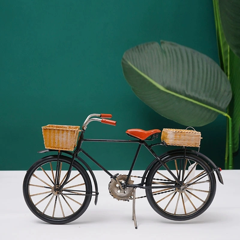28大杠怀旧老式自行车洋车子摆件单车模型复古80年代感装饰品道具