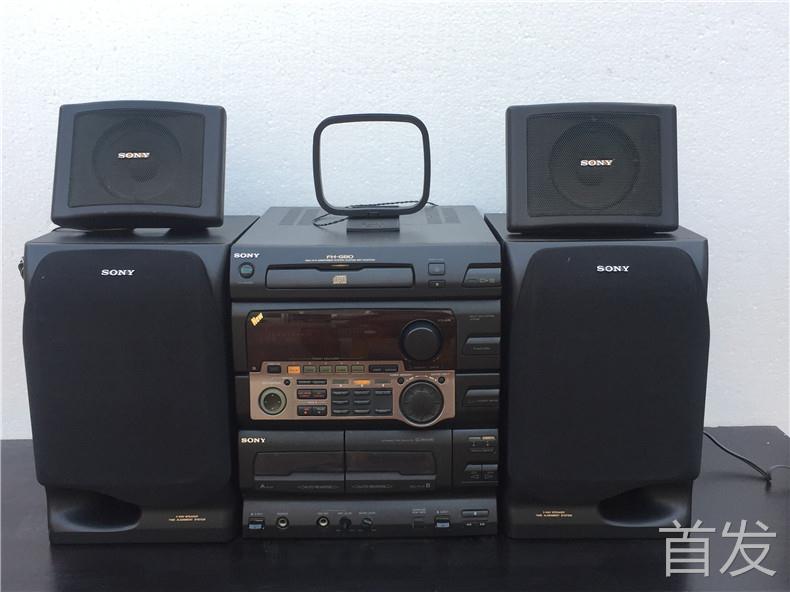 二手进口音响 日本原装索尼FH-G80组合音响 磁带机 CD机发烧音响.