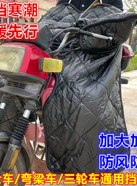 男士电动车挡风被防冻冬季加绒加厚保暖电瓶摩托车双面防水防风罩