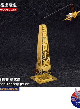 汤普森锦标赛标志塔3D金属迷你拼装模型拼图玩具飞机手工礼品摆件