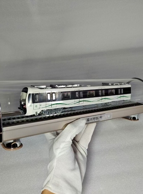 HO比例福州地铁2号线地铁列车模型合金火车模型静态玩具礼品火车