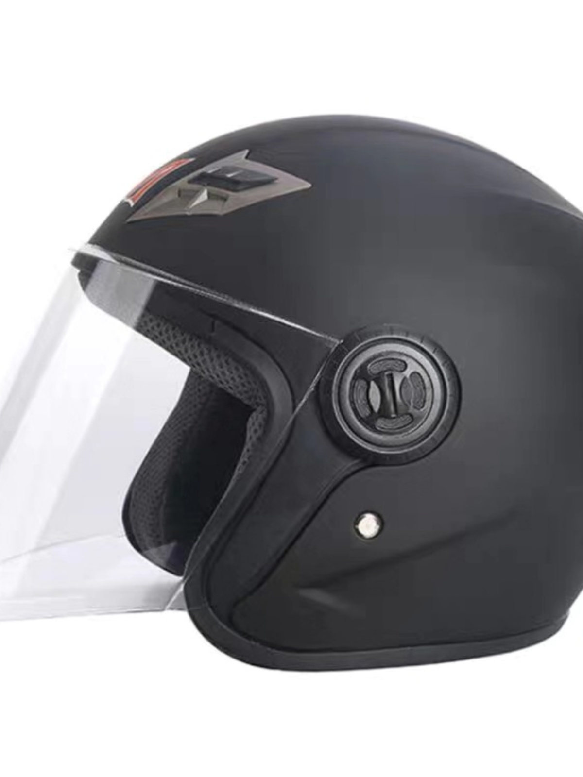 电动摩托车头盔镜片大全冬季高清防雾半盔前挡风玻璃通用面罩包邮