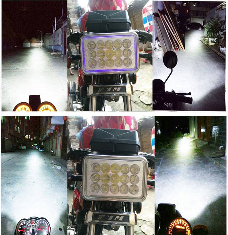 包邮125cg男装摩托车LED大灯泡前大灯12V超亮远近光车灯改装配件