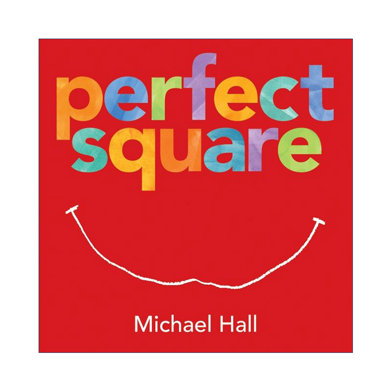 完美正方形  英文原版绘本 Perfect Square 精装绘本 形状认知 Michael Hall 英文版 进口英语原版书籍