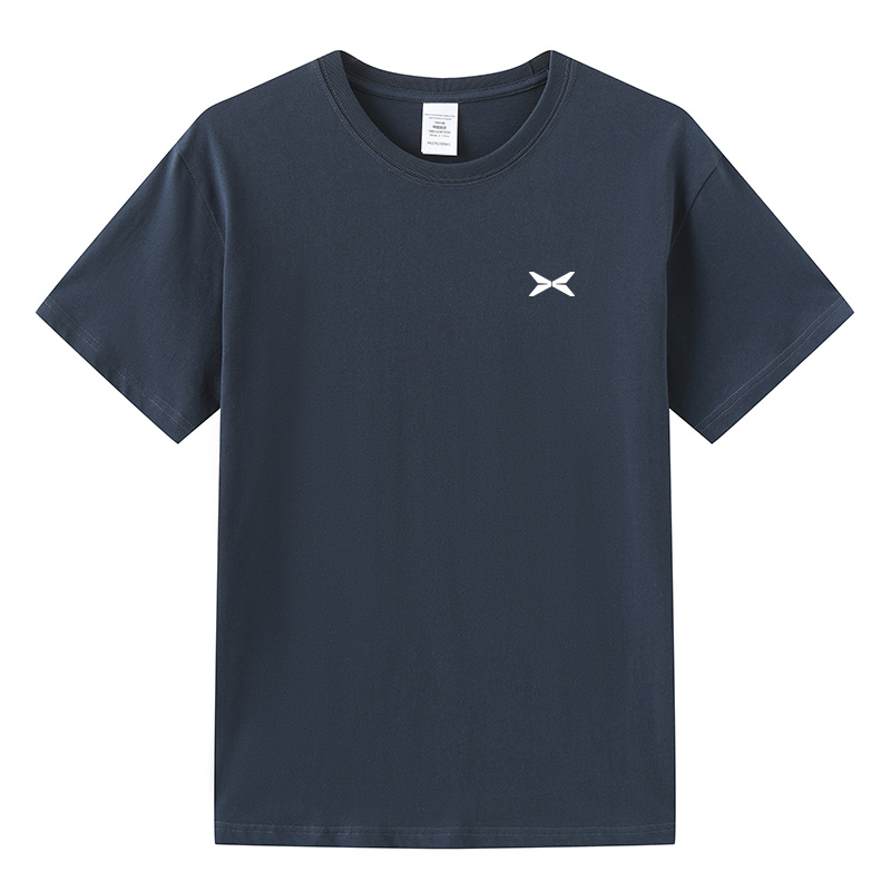 新款小鹏汽车4S店短袖工装定制logo男女销售工作服圆领T恤可印字