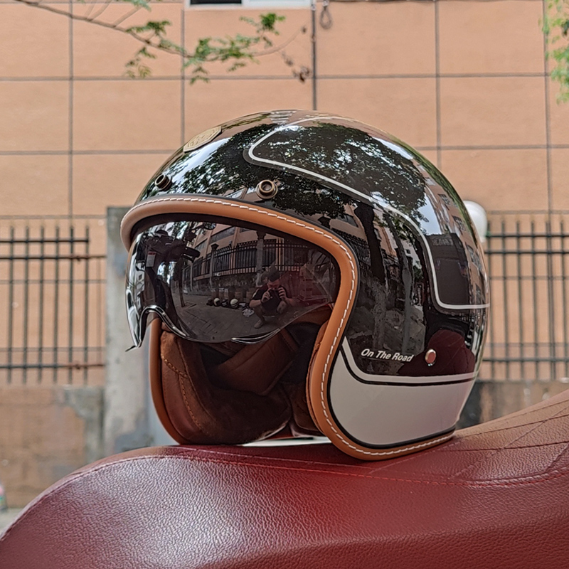 复古摩托车半盔