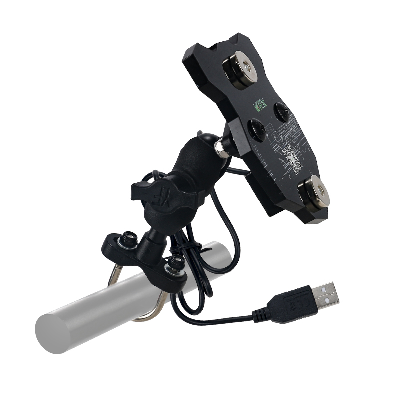 磁充电车摩托车外卖用导航手机防水磁铁磁吸无线充支架USB版