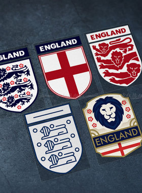 英格兰国家队汽车贴纸标志logo足球世界杯贴画车身玻璃油箱盖拉花