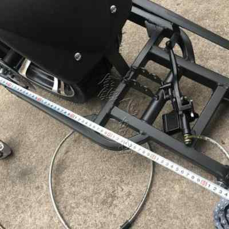 热销新款改装电动摩托滑板车倒三轮沙滩车配件后桥后摇臂14寸铝轮