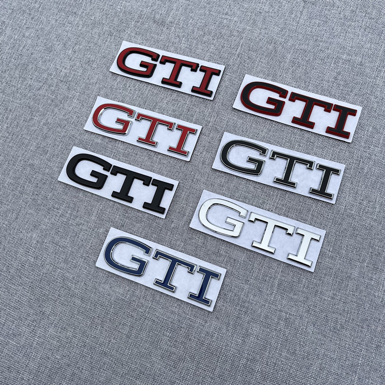 大众高尔夫字母贴7高8波罗车标贴GTI GTE后备箱贴标改装黑武士