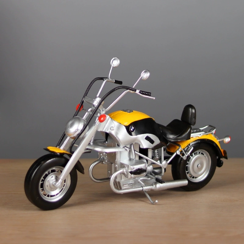 宝马R1200C摩托车模型复古工业风客厅机车房间橱窗装饰摆件礼物男
