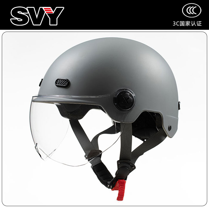 3c认证电动电瓶摩托车头盔男女士夏天防晒半盔四季通用夏季安全帽