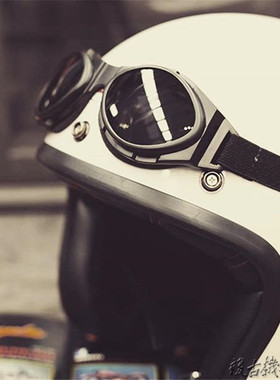 美国BOBSTER 摩托车骑士防风防雾眼镜 哈雷运动便携式绑带护目镜