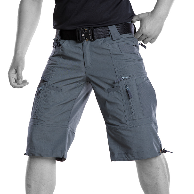 隐忍全地形迷彩裤男士短裤夏外穿设计感户外服装多口袋战术短裤