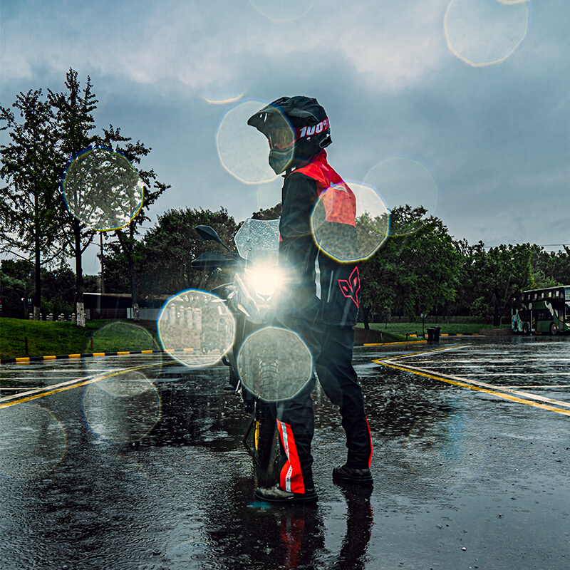 杜汉摩托车骑行雨衣雨裤套装冲锋衣防水防暴雨进藏摩旅夜间反光男
