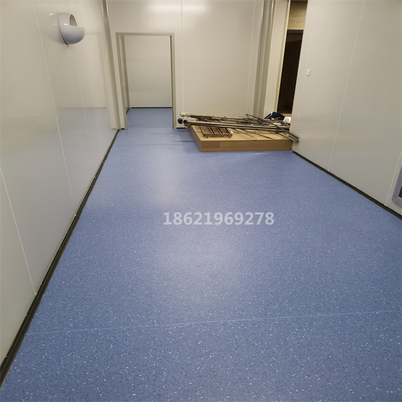 PVC满铺地胶地板办公室商用会议室家用医院飞机场地胶上海安装