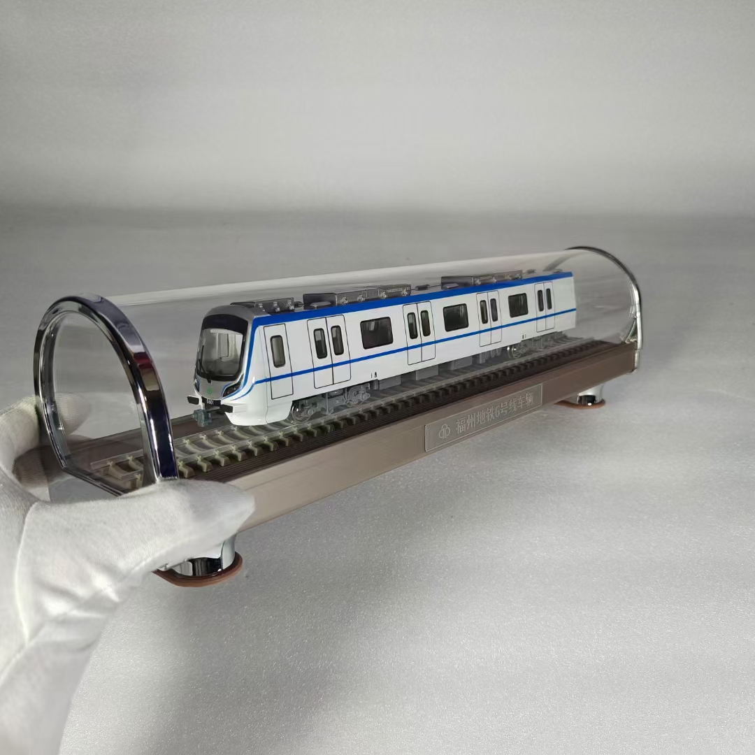 HO比例福州地铁6号线地铁列车模型合金火车模型静态玩具礼品火车