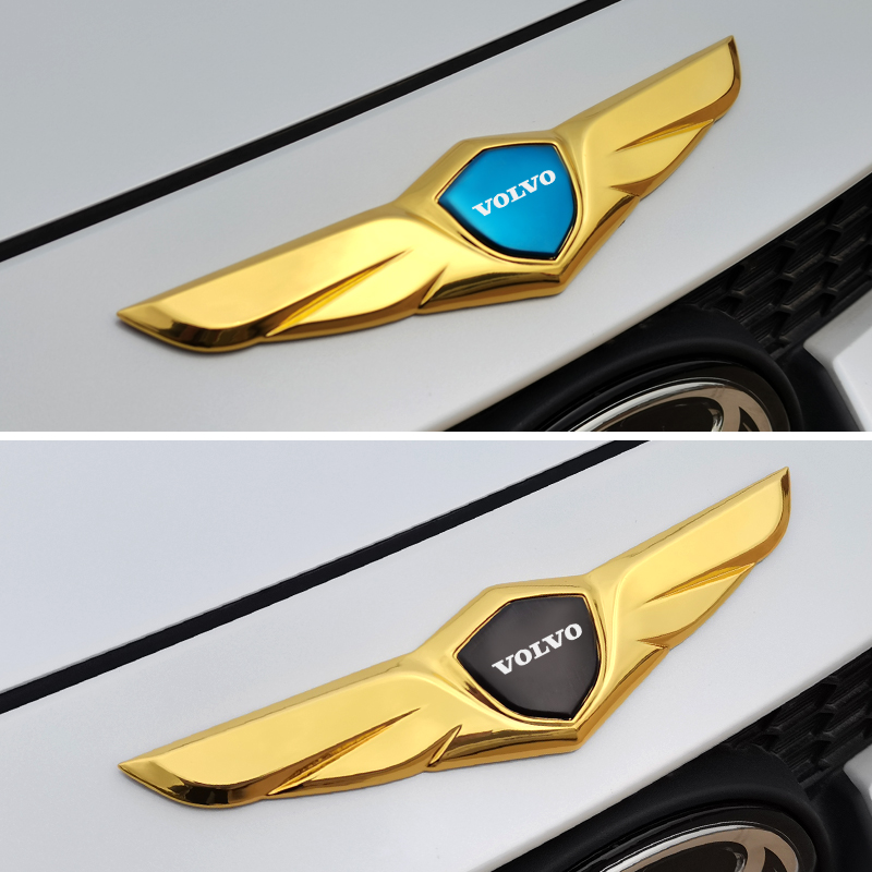 适用沃尔沃XC60车标贴S60 S90 XC40新能源V60V90车贴装饰改装配件