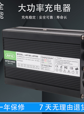 AFU 50.4V4A5A充电器适用12S 44.4V 48V锂电池绿源电动踏板摩托车