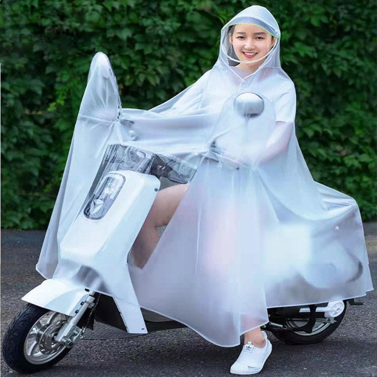电动车摩托车雨衣加厚加大单双人款雨披透明骑车电瓶车雨衣