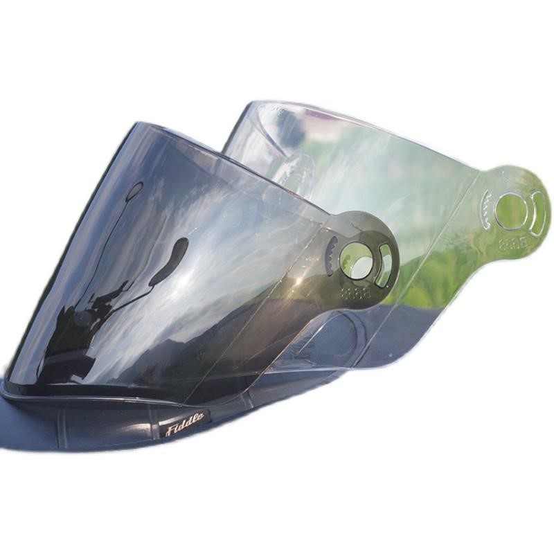 推荐B668电动摩托车头盔镜片挡风镜面罩玻璃高清透明防晒雾挡配件