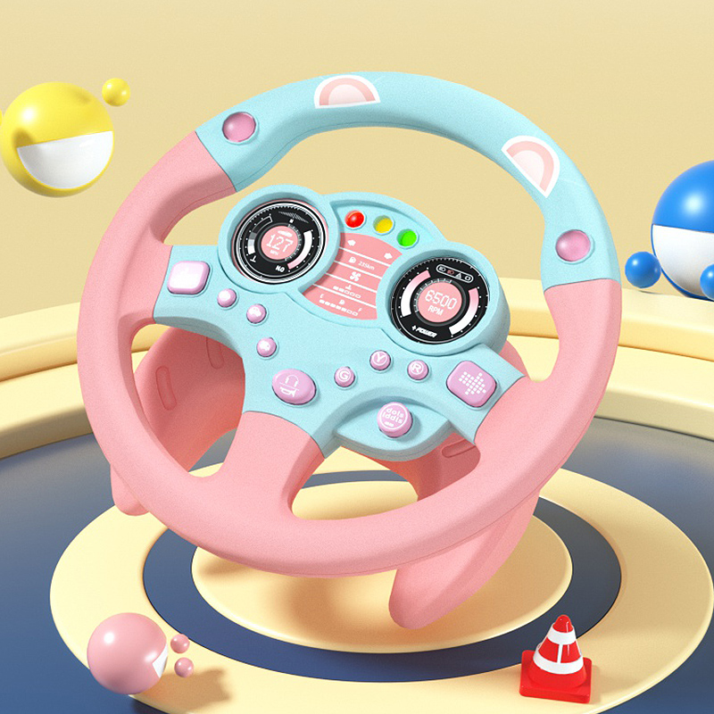 儿童方向盘玩具模拟真驾驶汽车副驾驶开车载小男女孩早教益智宝宝