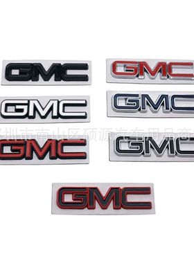 汽车GMC金属高性能小贴标   装饰汽车身个性创意叶子板侧标尾标