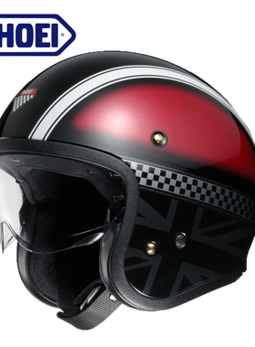 日本SHOEI复古哈雷机车半盔夏季四季摩托车头盔男女个性酷碳纤维