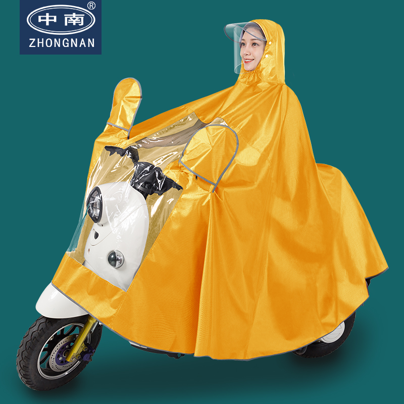 电动电瓶摩托车单人长款全身雨衣男女加大加厚骑行专用防暴雨雨披