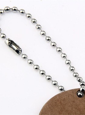 包邮不锈钢珠链2.4mm珠子银色波珠链吊牌链商标链钥匙扣链DIY链条