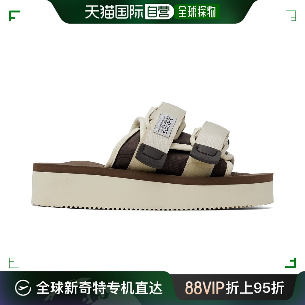 香港直邮潮奢 Suicoke 男士 灰白色 & 棕色 MOTO-PO 凉鞋 OG056PO