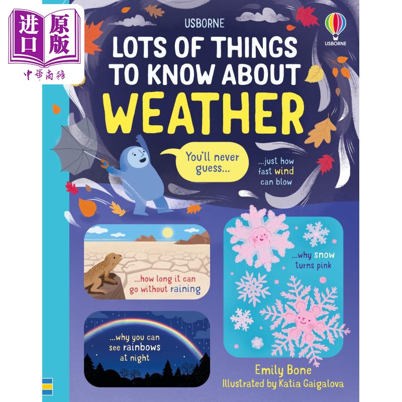 现货 Lots of Things to Know About Weather 关于天气你所需要知道的那些事 儿童绘本 知识科普图画书 英文原版进口【中商原版】