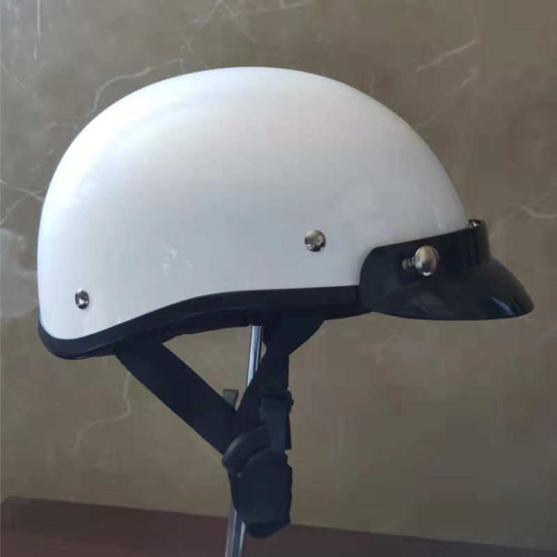 ３Ｃ认证　复古半盔夏季小盔体踏板机车瓢盔哈雷摩托车电动车头盔