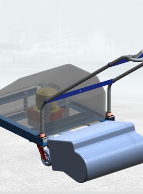 J059-电动四轮除草机结构设计\割草机的设计CAD图纸