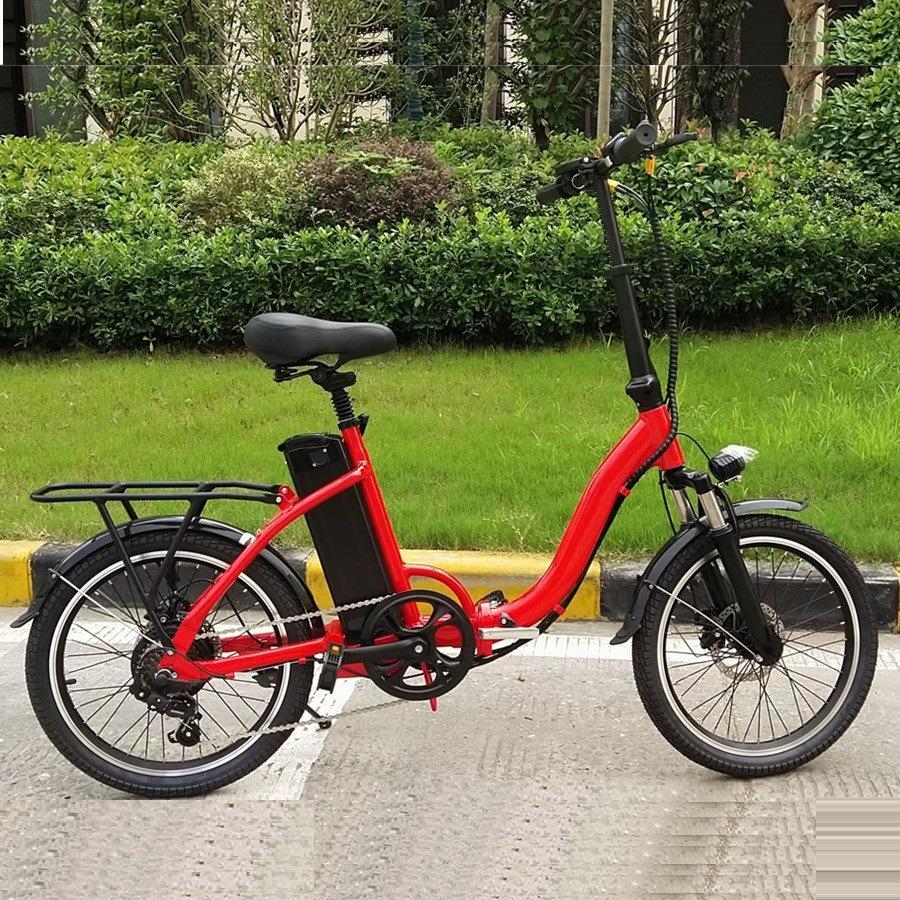 20英寸锂电池折叠电动共享自行车48v出口电单车