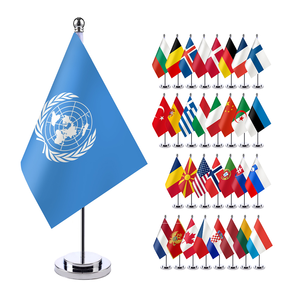 Model United Nations模拟联合国会议活动用旗成员国国旗桌面摆件