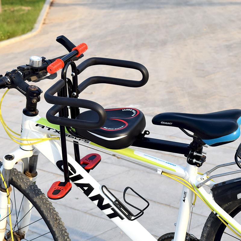 山地车自行车儿童前置坐椅电动车单车宝宝安全小孩座椅踏板变速车